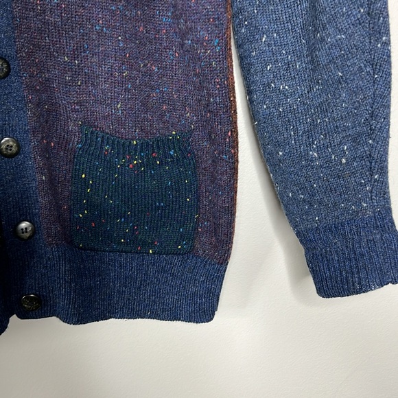 Vintage WOOLRICH Color blocked Grandpa Sweater size Small - Picture 7 of 12